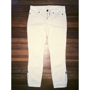 J. Crew toothpick corduroy pants with ankle zipper